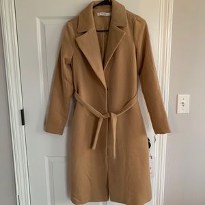 Belted Oversized Wool Coat